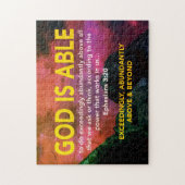 EPHESIANS 3:20 God is mogelijk te rood Legpuzzel (Verticaal)