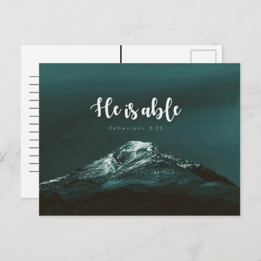 Ephesians 3:20 - Hij is in staat Briefkaart (Voorkant / Achterkant)