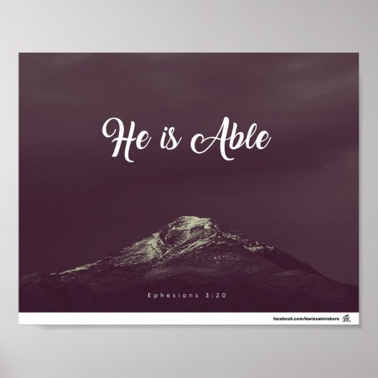 Ephesians 3:20 - Hij is in staat Poster (Voorkant)