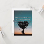 Ephesians 3:20 KJV Bijbel Verse Pic Flat Greeting Kaart (Voorkant / Achterkant in situ)