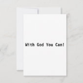 Ephesians 3:20 KJV Bijbel Verse Pic Flat Greeting Kaart (Achterkant)