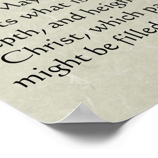 Ephesians 3 Afdrukken Poster (Hoek)