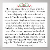 Ephesians 3 Afdrukken Poster (Voorkant)