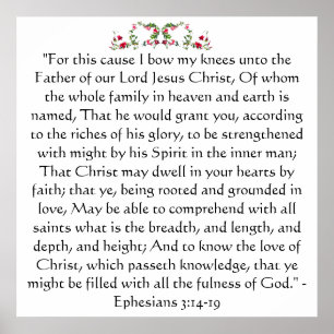 Ephesians 3 Afdrukken Poster