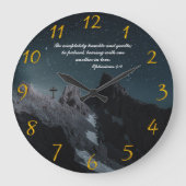 Ephesians 4:2 Christelijk Faith gebed Grote Klok (Voorkant)