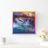 Ephesians 4:2 Christelijk Faith gebed Vierkante Klok (Huis)