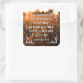 Ephesians 4:32 vierkante sticker (Tas)