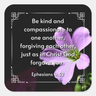 Ephesians 4:32 vierkante sticker
