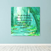 Ephesians 5:1-2 Canvas Print (Insitu (Houten vloer))