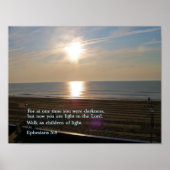 Ephesians 5:8 Sunrise Poster (Voorkant)