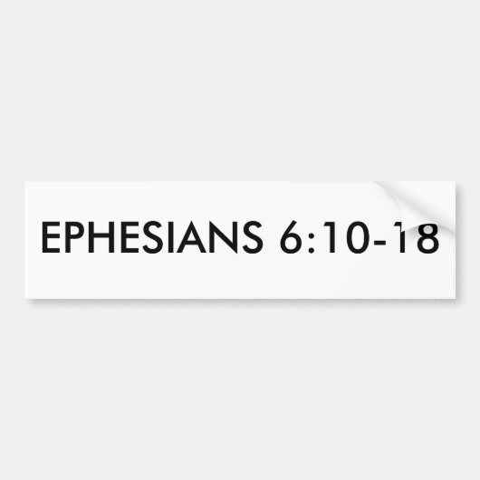 EPHESIANS 6:10-18 BUMPERSTICKER (Voorkant)