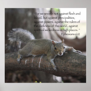 Ephesians 6:12 Poster afdrukken