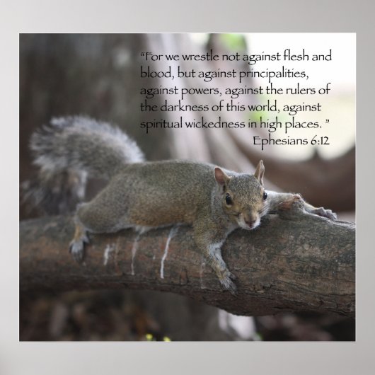 Ephesians 6:12 Poster afdrukken (Voorkant)