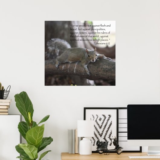 Ephesians 6:12 Poster afdrukken (Thuiskantoor)