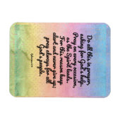 Ephesians 6:18 regenboogbijbel Verse Prayer Magneet (Horizontaal)