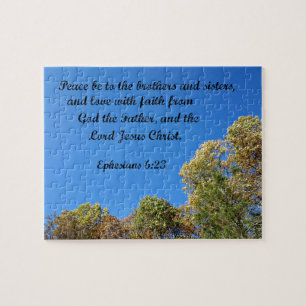 Ephesians 6:23 Vrede voor broers en zussen Legpuzzel