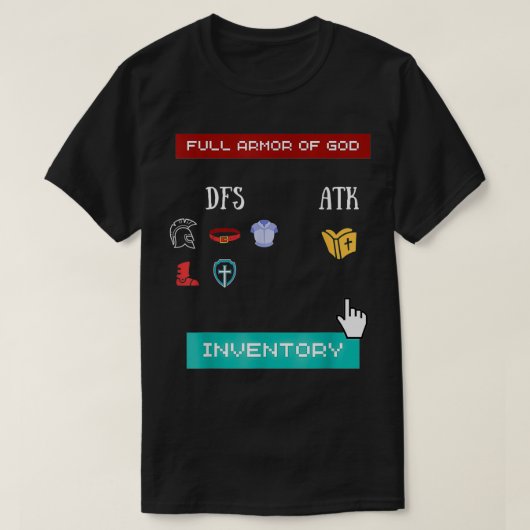 Ephesians 6 Bijbel Verse Jesus Christelijk Gift id T-shirt (Design voorkant)