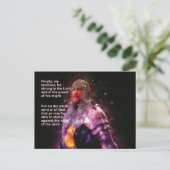 Ephesians 6 Bijbelverse geworpen op de gehele harn Briefkaart (Staand voorkant)