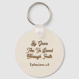 Ephesians By Grace are Ye Saved Scripture  Sleutelhanger
