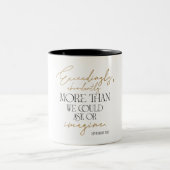 Ephesians Gold en Black Inspirerend koffie Mok (Center)