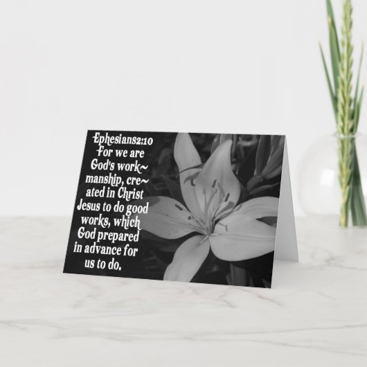 EPHESIANS HET CITAAT VAN HET HEILIGE SCHRIFT VAN KAART (Voorkant)
