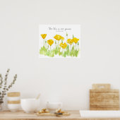 Ephesians Scripture California Poppy Flowers Poster (Keuken)