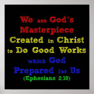 Ephesians Wij zijn Gods sterstuk Poster