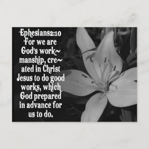 EPHESIËN 2:10 BIBLE SCRIPTURE QUOTE BRIEFKAART