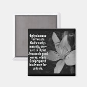 EPHESIËN 2:10 BIBLE SCRIPTURE QUOTE MAGNEET (Voorkant / Achterkant)