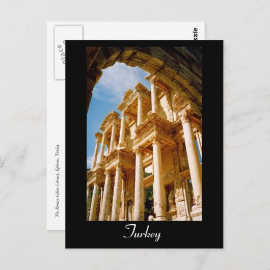 ephesus kalkoen briefkaart (Voorkant / Achterkant)