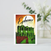 Ephesus, oud wonder, Turkije, oud reizen Briefkaart (Staand voorkant)