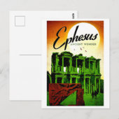 Ephesus, oud wonder, Turkije, oud reizen Briefkaart (Voorkant / Achterkant)
