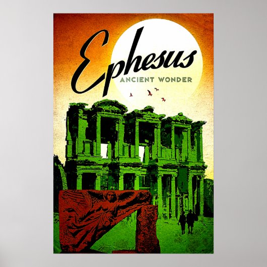 Ephesus, oud wonder, Turkije, oud reizen Poster (Voorkant)
