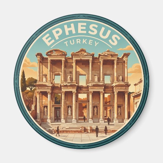 Ephesus Oude Stad Turkije Magneet (Voorkant)