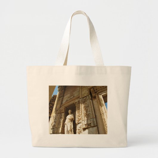 Ephesus Turkey - Celsius library at Ephesus Grote Tote Bag (Voorkant)