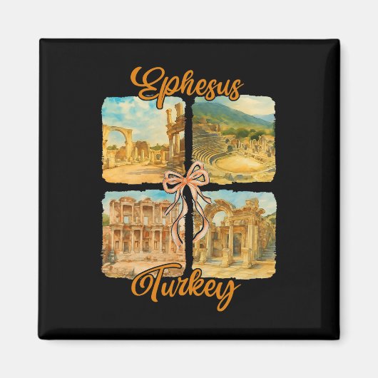 Ephesus Turkey Traveling Trip Coquette Ephesus Sou Magneet (Voorkant)
