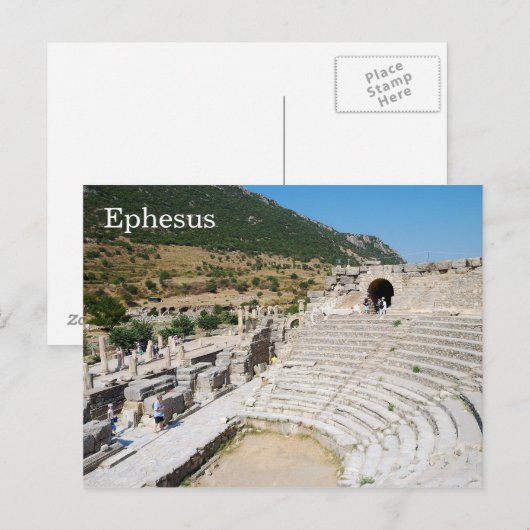Ephesus, Turkije Briefkaart (Voorkant / Achterkant)