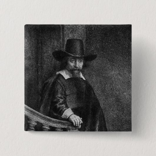 Ephraim Bonus Vierkante Button 5,1 Cm (Voorkant)