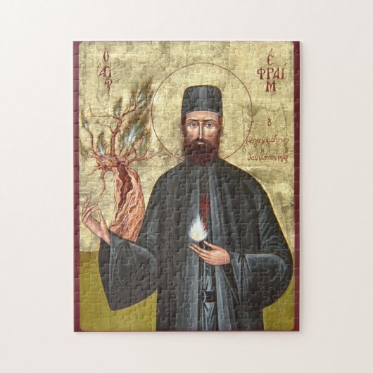 Ephraim the New Martyr Orthodox Christian Icon Legpuzzel (Verticaal)