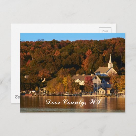 Ephraim, Wisconsin bij Sunset Briefkaart (Voorkant / Achterkant)