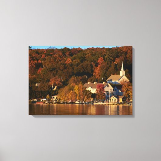Ephraim, Wisconsin bij Sunset Canvas Gallery Wrap (Voorkant)