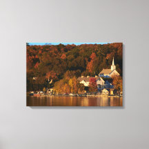 Ephraim, Wisconsin bij Sunset Canvas Gallery Wrap