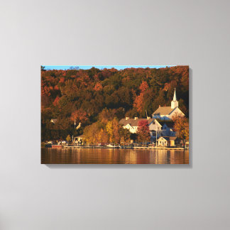 Ephraim, Wisconsin bij Sunset Canvas Gallery Wrap Afdruk