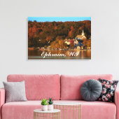 Ephraim, Wisconsin bij zonsondergang Canvas Afdruk (Insitu (Woonkamer))