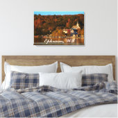 Ephraim, Wisconsin bij zonsondergang Canvas Afdruk (Insitu (Slaapkamer))