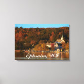 Ephraim, Wisconsin bij zonsondergang Canvas Afdruk (Voorkant)