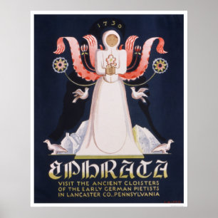Ephrata Cloister 1938 WPA Poster
