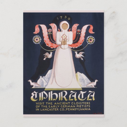  Ephrata Pennsylvania Cloisters Briefkaart (Voorkant)