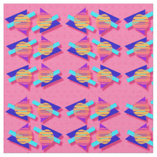 Epic 80 Memphis Neon Triangle Patronen Stof