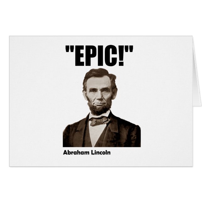 Epic Abraham Lincoln (Voorkant Horizontaal)